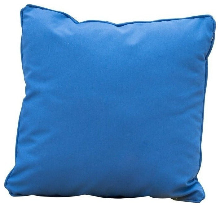 GDF Studio Corona Outdoor Patio Water Resistant Pillow, Blue, Single