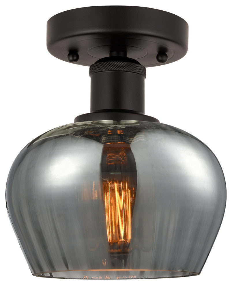 Innovations 616-1F-OB-G93 Fenton 1 Light Semi-Flush Mount, Oil Rubbed Bronze