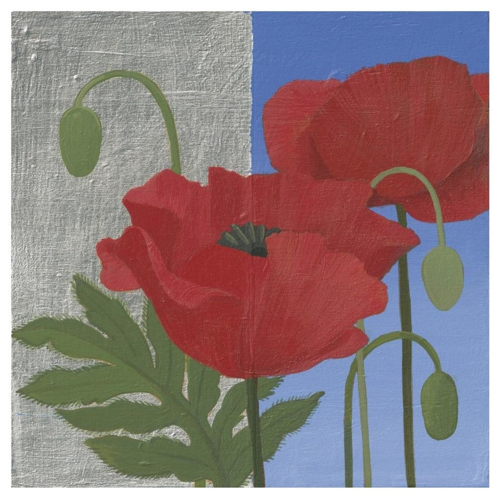 "More Poppies" Digital Paper Print by Kathrine Lovell, 20"x20"