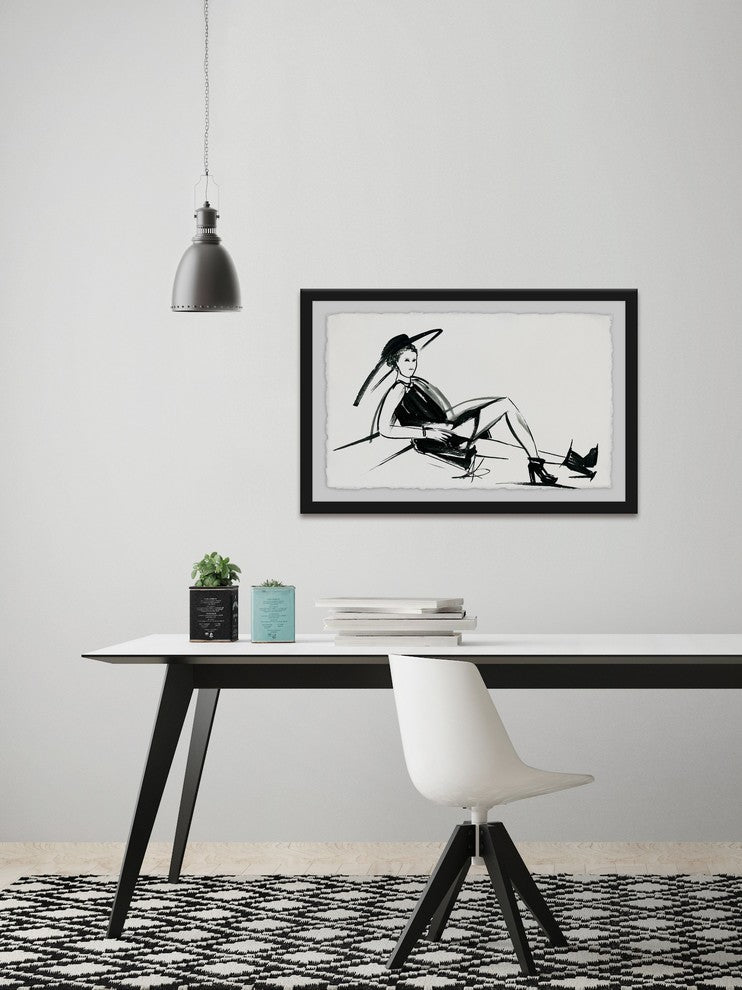 "Happy Go Lucky" Framed Painting Print, 45"x30"