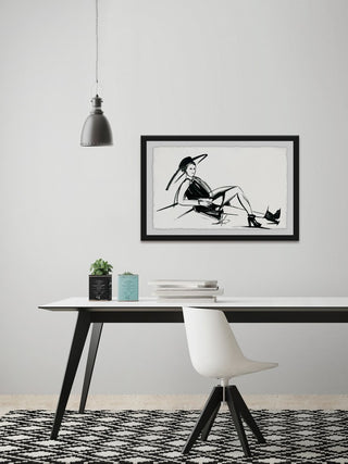 "Happy Go Lucky" Framed Painting Print, 45"x30"