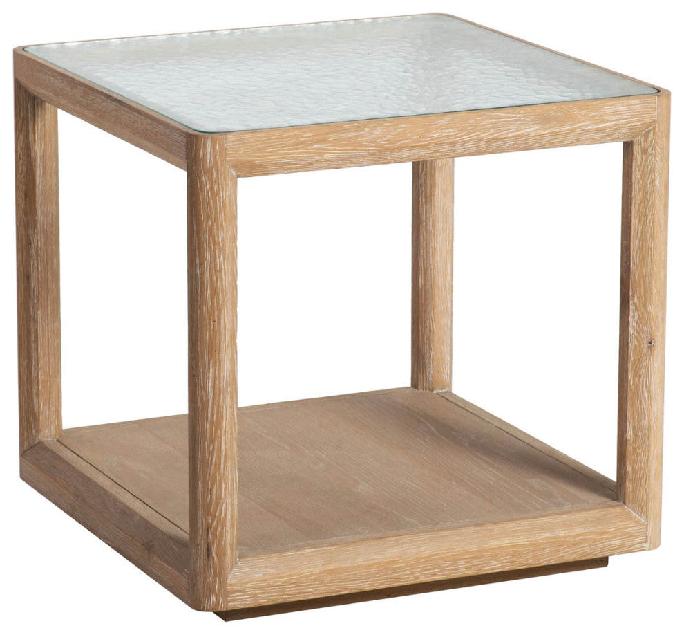 Elevate Solid Oak Side Table, Brushed