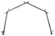 Magnolia 13/16" 4-Sided Bay Window Curtain Rod, Black