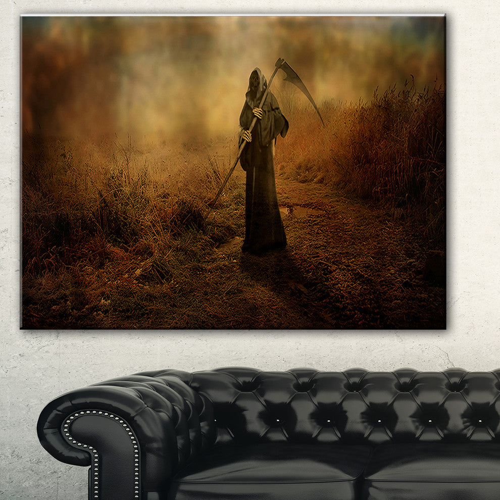 "Unexpected Demise" Abstract Digital Art Canvas Print