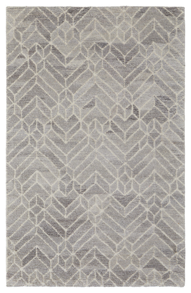 Weave & Wander Saena Gray/Natural Rug, 9'x12'
