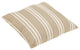 Preston Sunbrella Indoor/Outdoor Square Floor Pillow, Beige and Gray