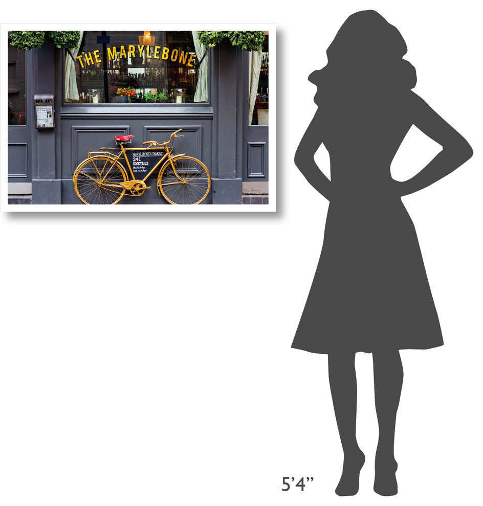 "Marylebone Bike" Digital Paper Print by Keri Bevan, 38"x26"