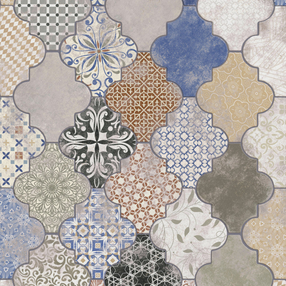 Riga Patchwork Ceramic Floor and Wall Tile