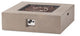 Hearth Outdoor 50,000 BTU Lightweight Concrete Square Fire Pit, No Tank Holder, Light Gray