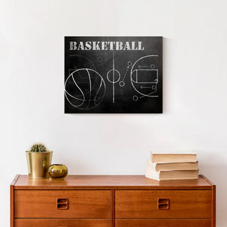 Basketball Plays 14x11 Canvas Wall Art