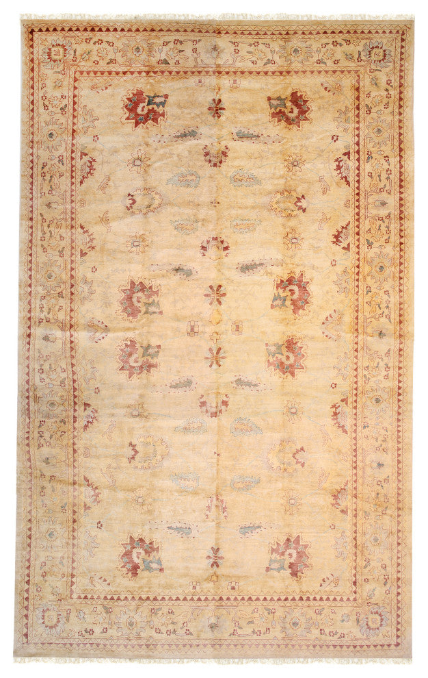 Beige Classic Oriental Sultanabad Area Rug
