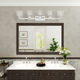 Aragon 5 Light Polished Chrome Vanity Sconce