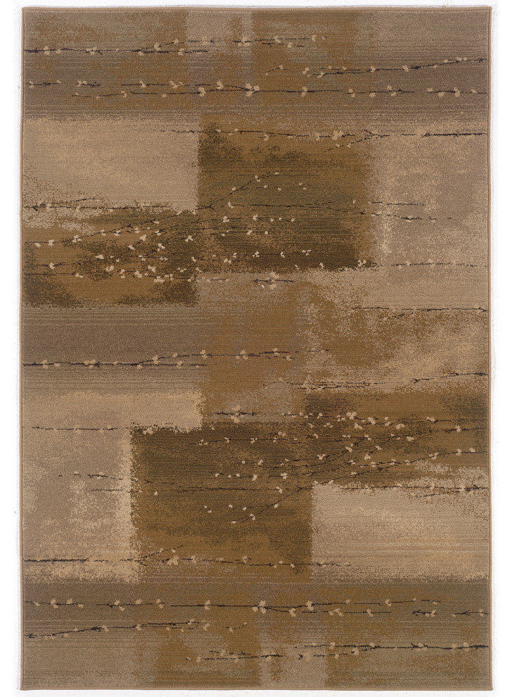 Oriental Weavers Genesis Collection Tan/Beige Abstract Indoor Area Rug 4'X5'9"
