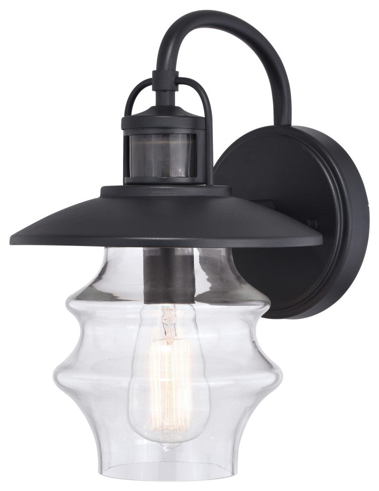 Glenn Dualux 9" Outdoor Wall Light Textured Black