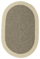 Colonial Mills Hudson HN31 Dark Gray All-Natural/Eco Area Rug, Oval 3'x5'