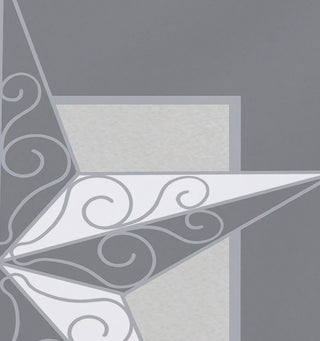 Night Star, Geometric Print Placemat, Gray (Set of 4), 18 x 14"