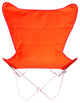 Butterfly Chair and Cover Combo With White Frame, Orange