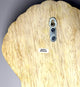 Hand Carved Scallop Shell Single Hook Hanger Wood Burned Wall Decor
