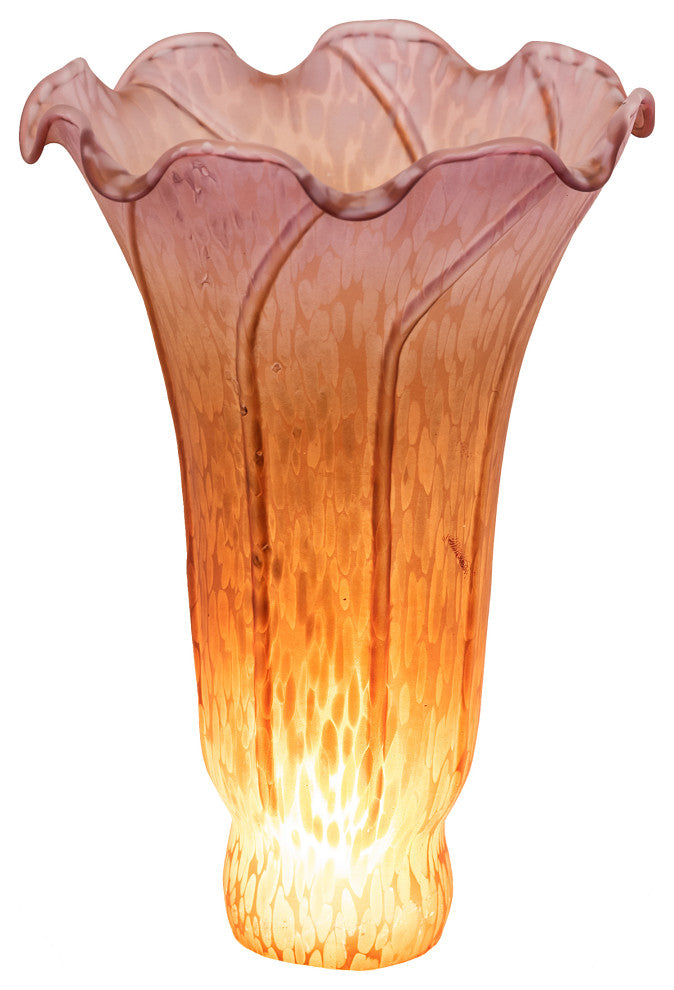 Meyda lighting 10177 4"W x 6"H Amber/Purple Lily Shade