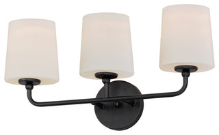 Maxim 12093SW Bristol 3 Light 21"W Vanity Light - Black