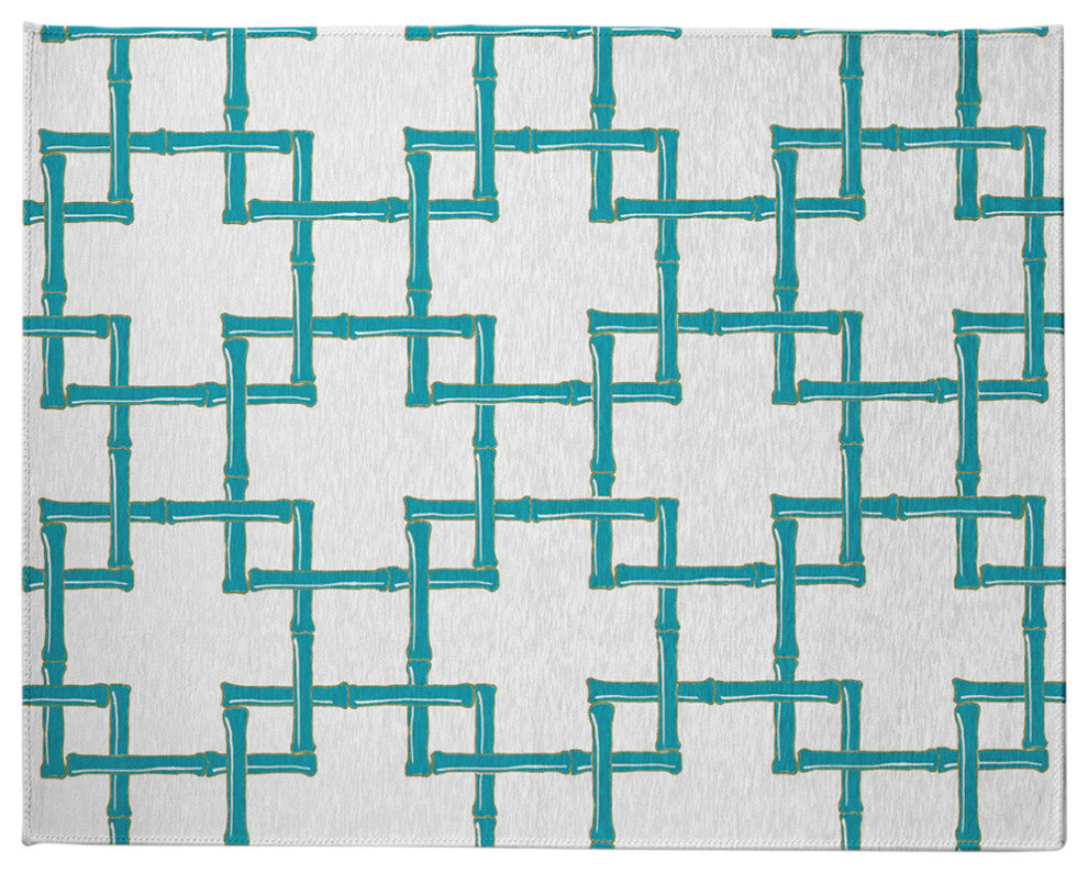 Bamboo Spring Chenille Rug, Explorer Blue, 8'x10'