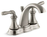 Kohler Devonshire Centerset Bathroom Faucets, Vibrant Brushed Nickel