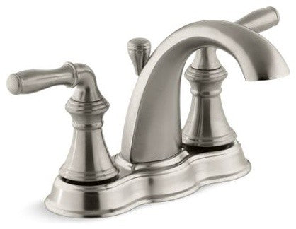 Kohler Devonshire Centerset Bathroom Faucets, Vibrant Brushed Nickel