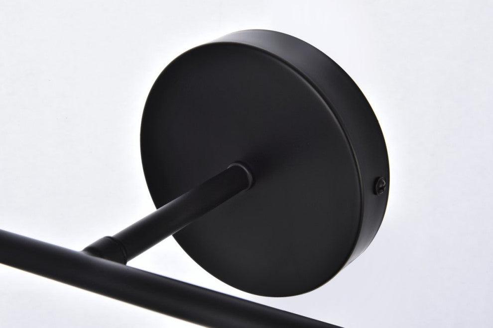 Helen 4-Light Bath Sconce, Black With Clear Shade