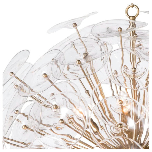 Sancia Poppy Globe Chandelier 32" in Dia