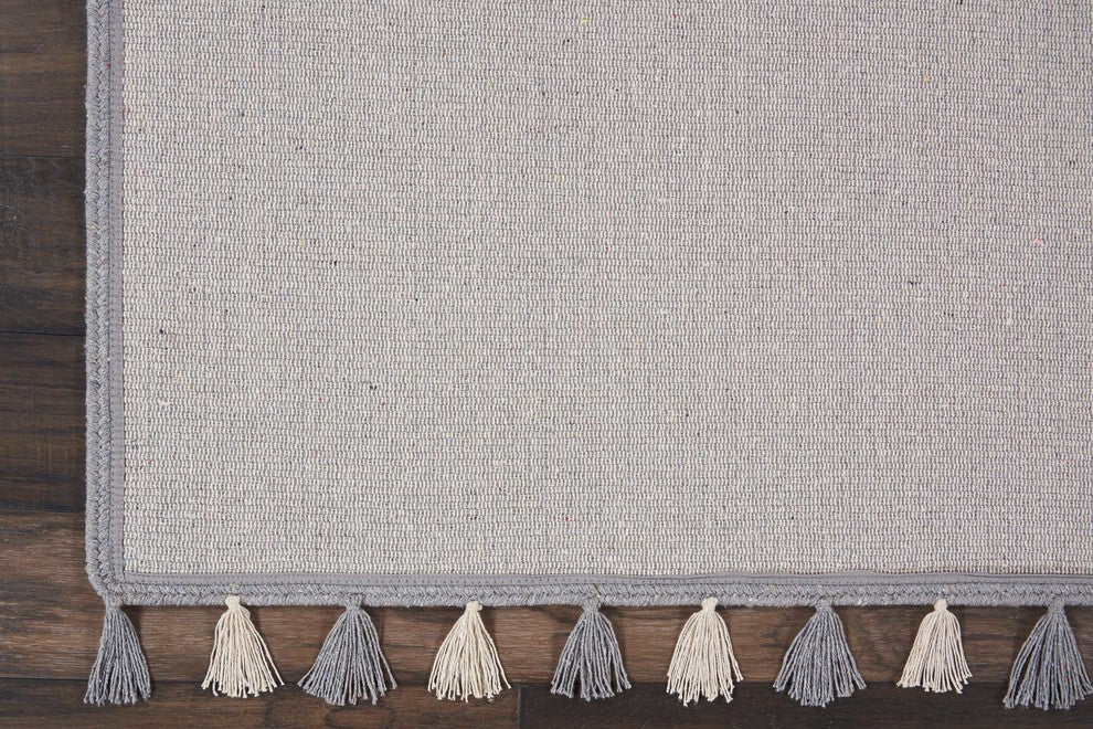 Nourison Otto Light Gray Area Rug, 5'x7'6"