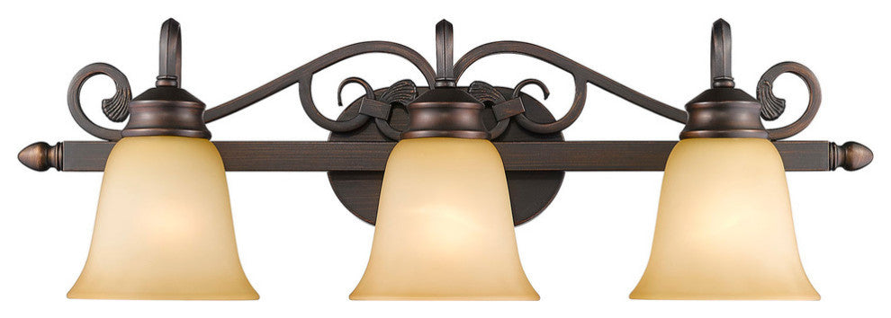 Golden Lighting Belle Meade Rubbed Bronze Vanity Light