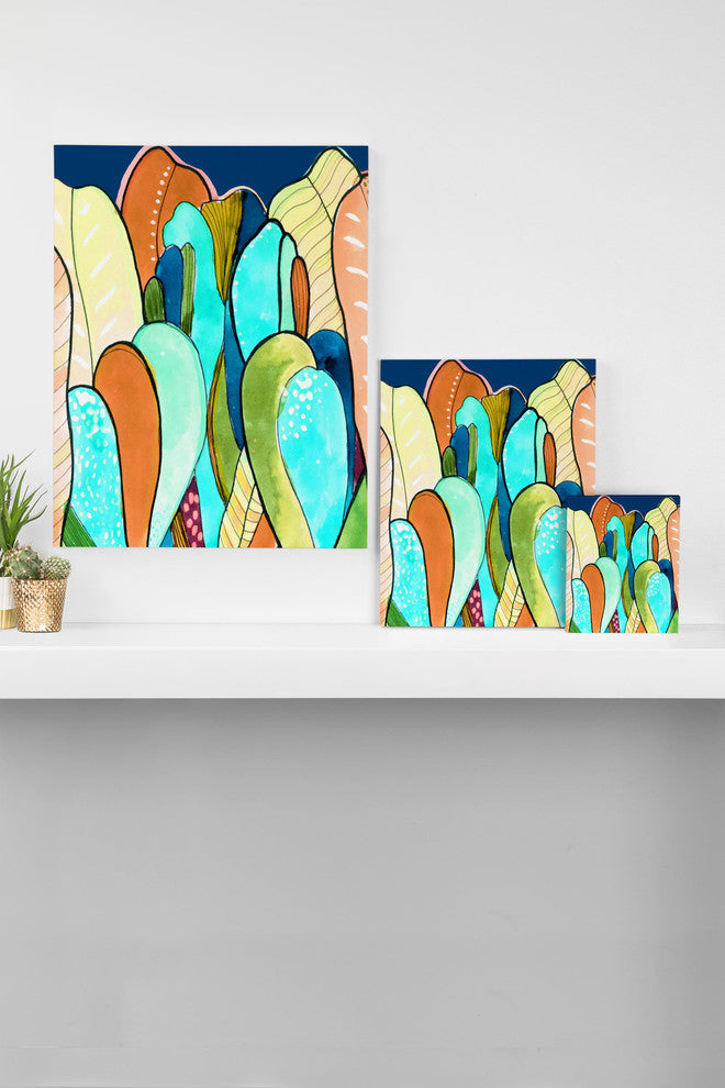 Deny Designs Cayenablanca Caribbean Seaweeds Art Canvas