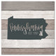 Pennsylvania Established 16x16 Canvas Wall Art