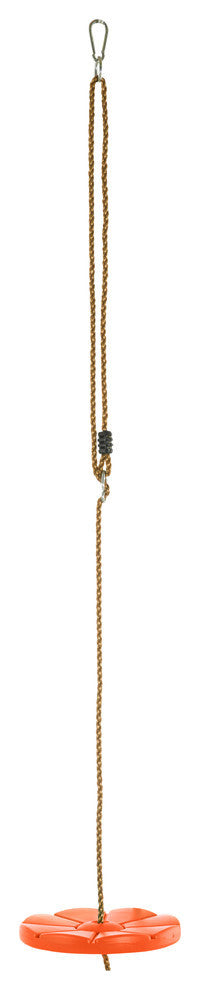 Swingan Cool Disc Swing With Adjustable Rope Fully Assembled, Orange