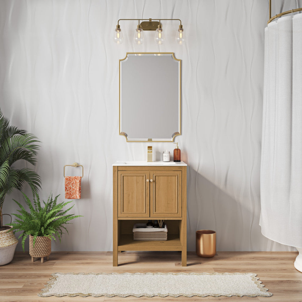 Chateau 24" Bathroom Vanity, Natural Oak