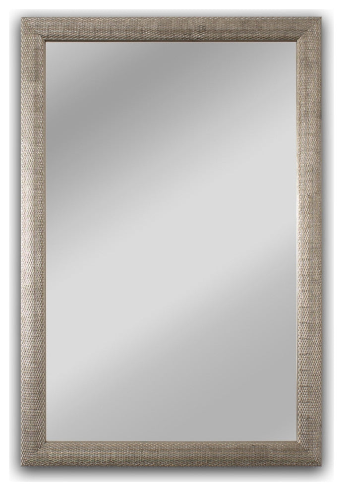 CHLOE Reflection CH8M021SV35-VRT Silver Finish Rectangle Framed Wall Mirror