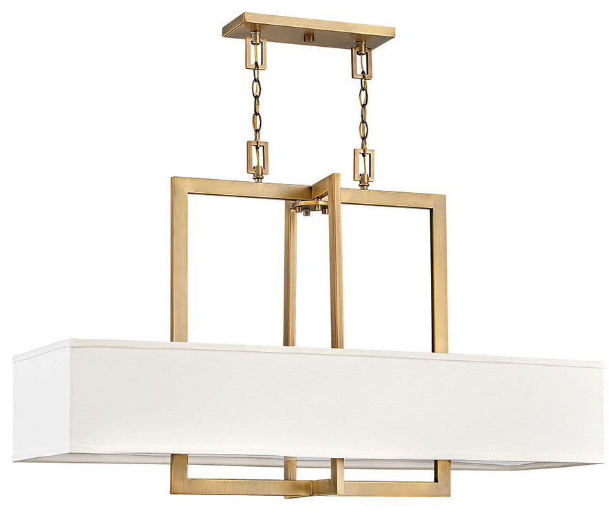 Hinkley Hampton Medium Four Light Linear, Brushed Bronze