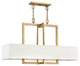 Hinkley Hampton Medium Four Light Linear, Brushed Bronze