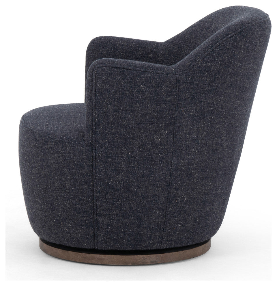 Aurora Swivel Chair-Thames Slate