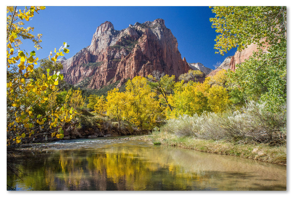 ''Zion Autumn'' Canvas Art by Pierre Leclerc