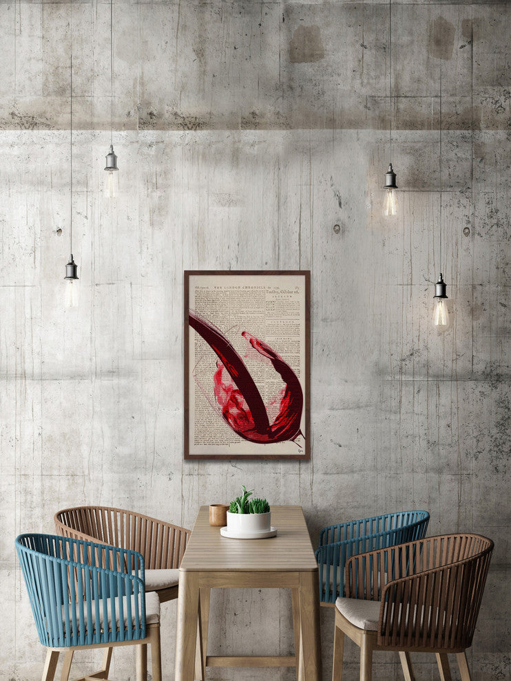 "Cabernet Sauvignon" Framed Painting Print, 20"x30"