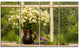 "Still Life Bouquet of Chamomiles" Modern Landscape Wall Art, 4 Panels, 48"x28"