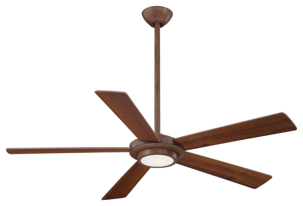 MinkaAire Distressed Koa Sabot 52" 5-Blade LED Indoor Ceiling Fan w/ Remote