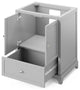 Addington Modern 30" Grey Vanity, Black Granite Vanity Top