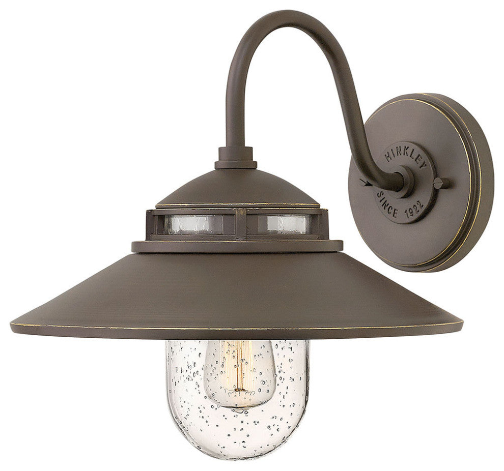 Hinkley Atwell Small Wall Mount Lantern, Oil Rubbed Bronze