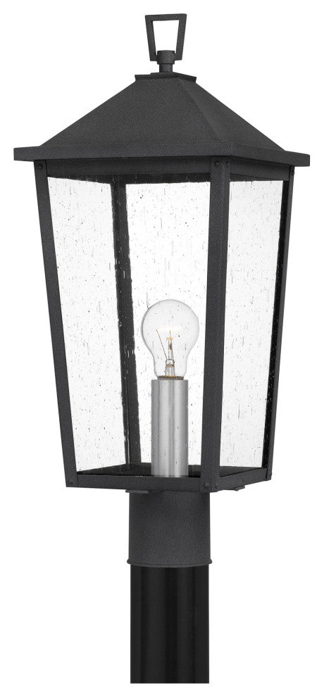 Quoizel STNL9009 Stoneleigh 18" Tall Outdoor Single Head Post - Mottled Black