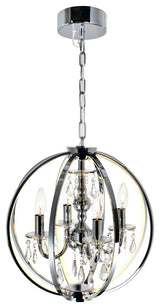 Abia 4 Light Up Chandelier With Chrome Finish