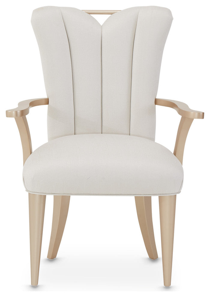La Rachelle Dining Arm Chair, Set of 2 - Medium Champagne