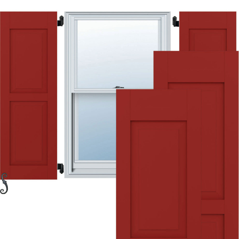 Two Equal Raised Panel Shutters (Per Pair)