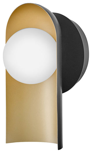 Lark Zuri Medium Single Light Sconce, Black